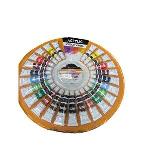 Craftgear Acrylic color wheel set of 25 varied colors 12ml tubes SKU 9674